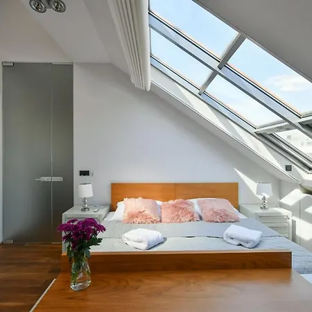 Luxury Penthouse With Sauna, Terrace, 250m2, 5bdrm, 3bthrm Apartman Prága